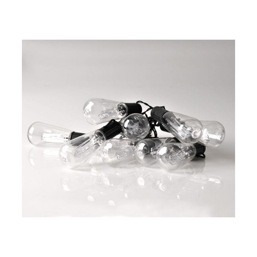 Ghirlandă LED decorativă EDISON 2,65 m, 10 x LED, alimentare 2 x AA