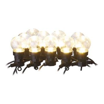 Ghirlandă LED decorativă pentru exterior, 10 LED/10 m, IP44, transparentă