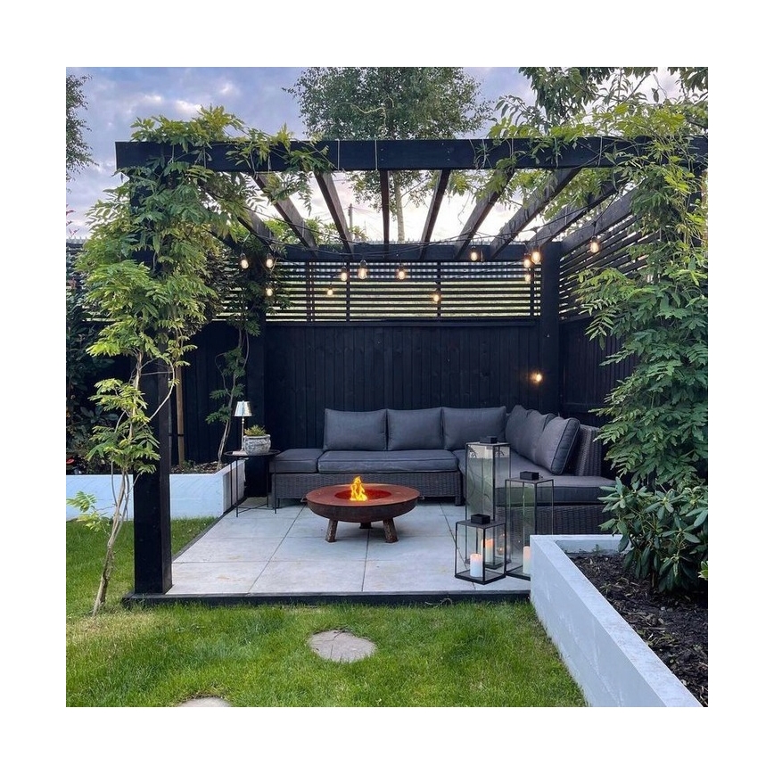 Ghirlandă LED decorativă pentru exterior 20xE27/1W/230V 20,94 m IP44 negru