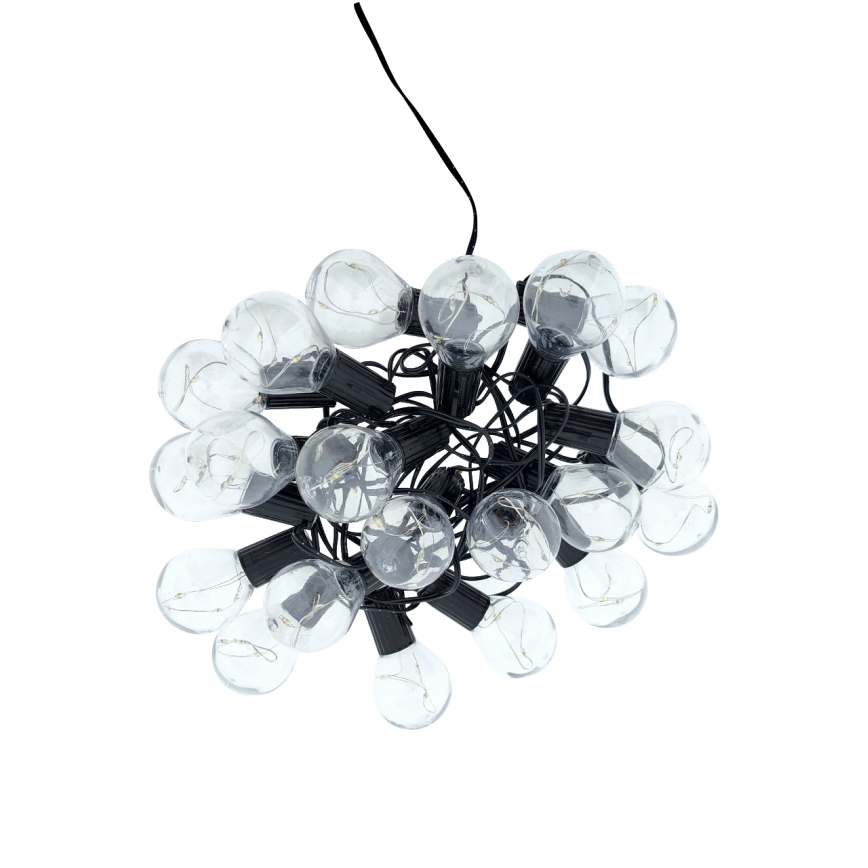 Ghirlandă LED decorativă pentru exterior 20xLED/0,075W/230V 5,8 m IP44 negru