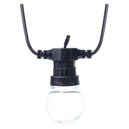 Ghirlandă LED decorativă pentru exterior, 50 LED/10 m, IP44, transparentă