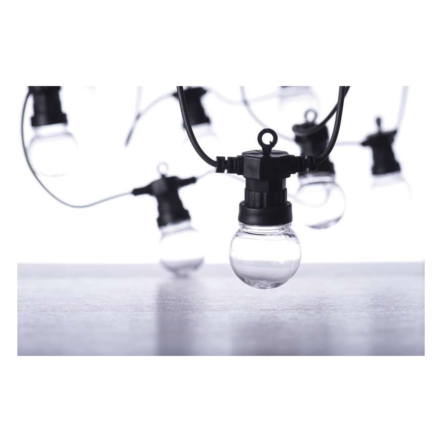 Ghirlandă LED decorativă pentru exterior, 50 LED/10 m, IP44, transparentă