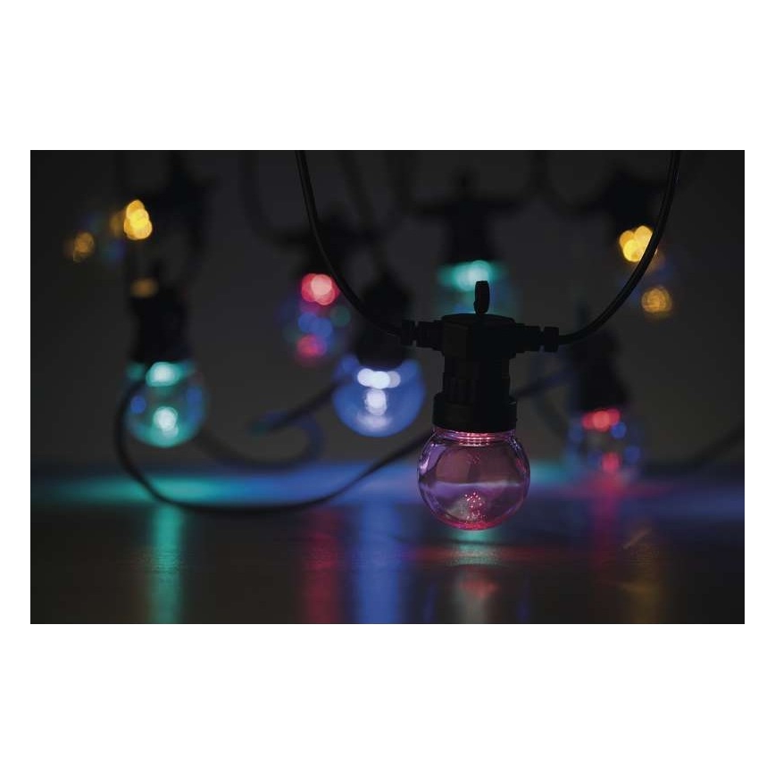 Ghirlandă LED decorativă pentru exterior, 50 LED/10 m, IP44, transparentă