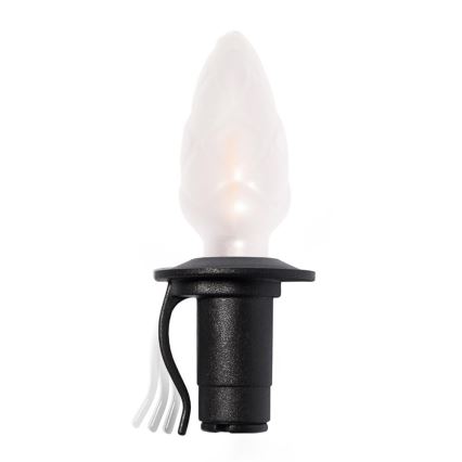 Ghirlandă LED de exterior extensibilă CONE FILAMENT 20xE10, 14m, multicolor/alb cald, IP44, Fabricat în UE