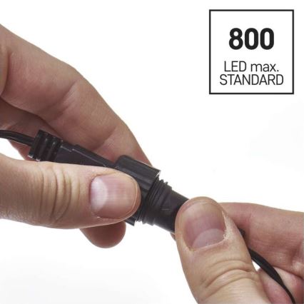 Ghirlandă LED pentru exterior, 100 LED/15 m, IP44, alb rece