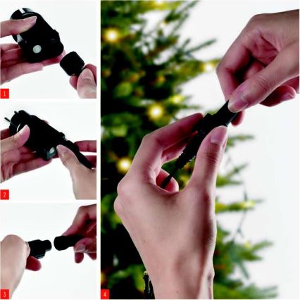 Ghirlandă LED pentru exterior, 100 LED/15 m, IP44, alb rece