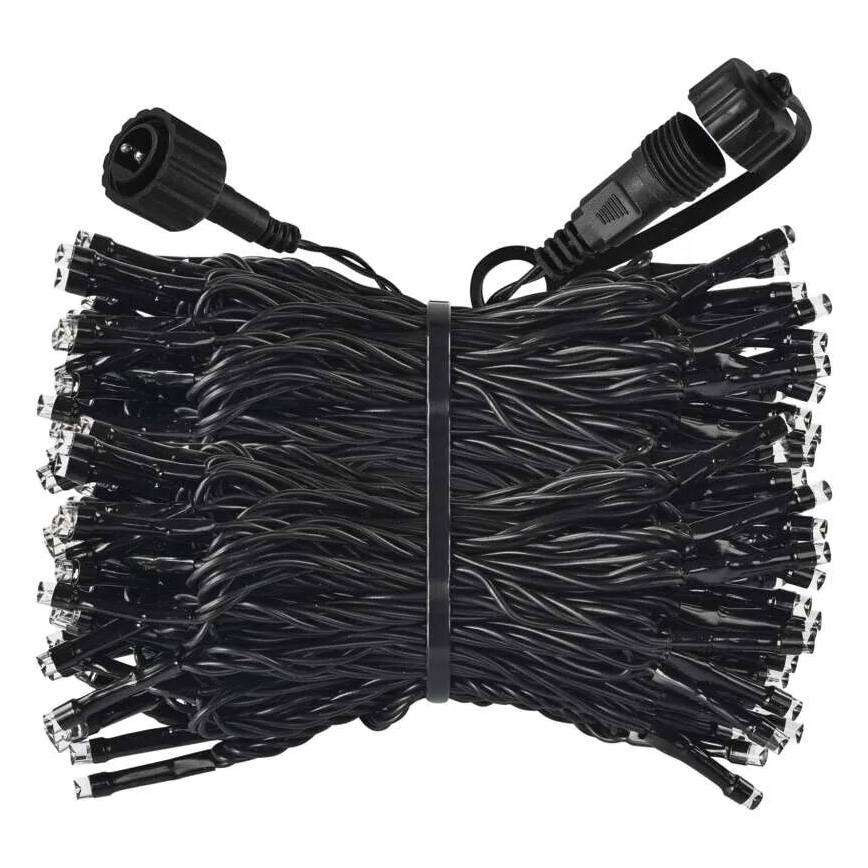 Ghirlandă LED pentru exterior, 100xLED/10m, IP44, alb rece