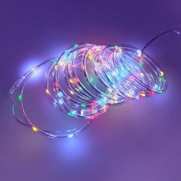 Ghirlandă LED pentru exterior 100xLED/3xAA 5,45 m IP44 multicoloră