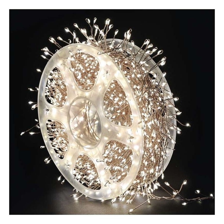 Ghirlandă LED pentru exterior 1440xLED/8 funcții 14,4m IP44 alb cald