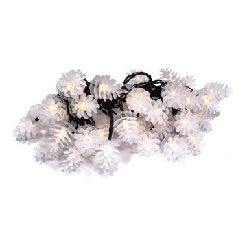 Ghirlandă LED pentru exterior, 15 m, 40 LED, IP44, alb cald