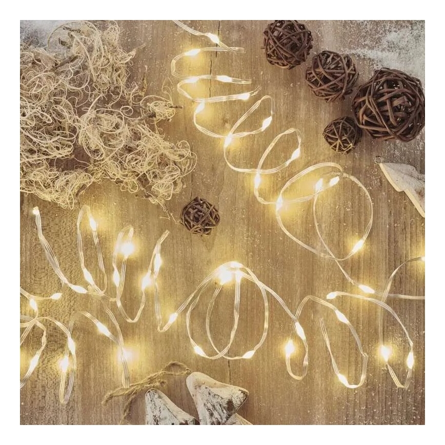 Ghirlandă LED pentru exterior, 160 LED/21 m, IP44, alb cald