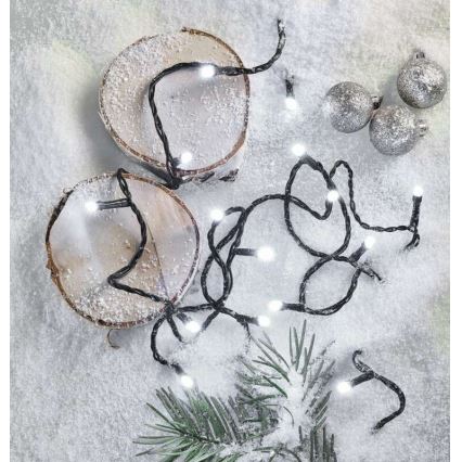 Ghirlandă LED pentru exterior, 180 LED, 8 moduri, 23 m, IP44, alb rece