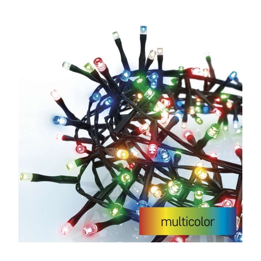 Ghirlandă LED pentru exterior, 300 LED, 11 m, IP44, multicoloră