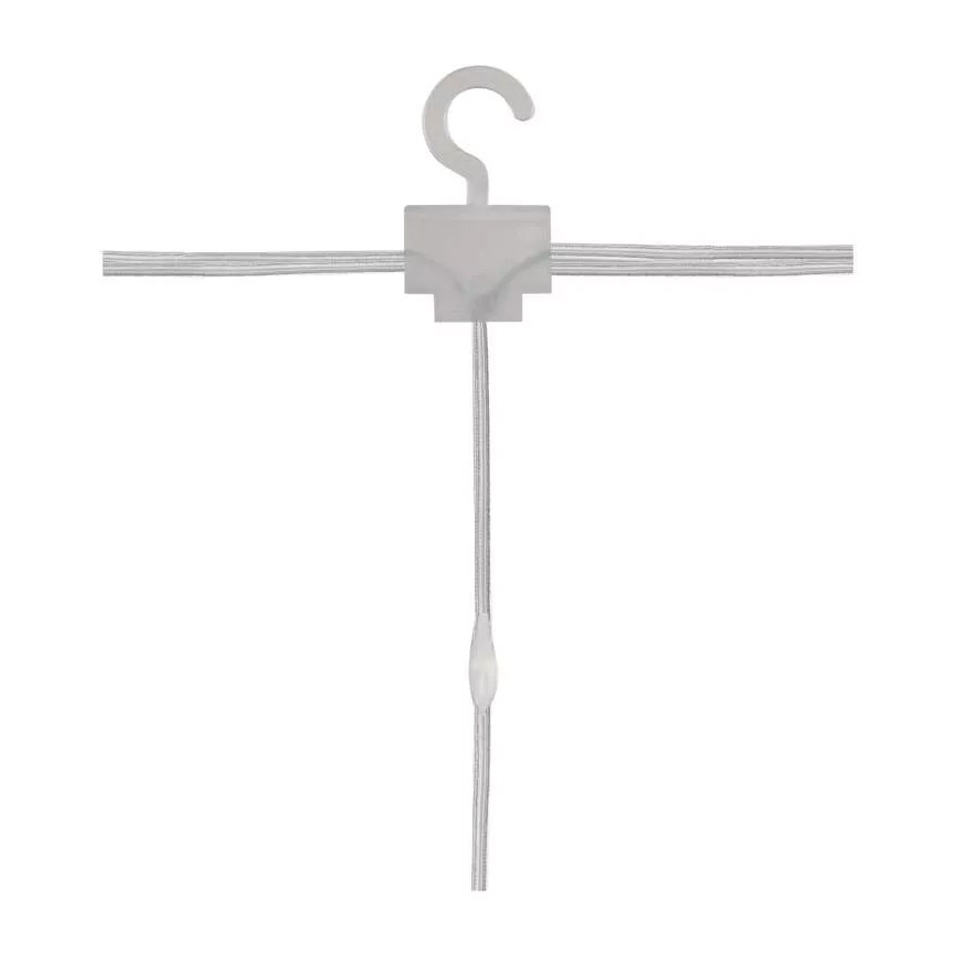 Ghirlandă LED pentru exterior, 300 LED, 8 funcții, 5,9 m, IP44, alb cald