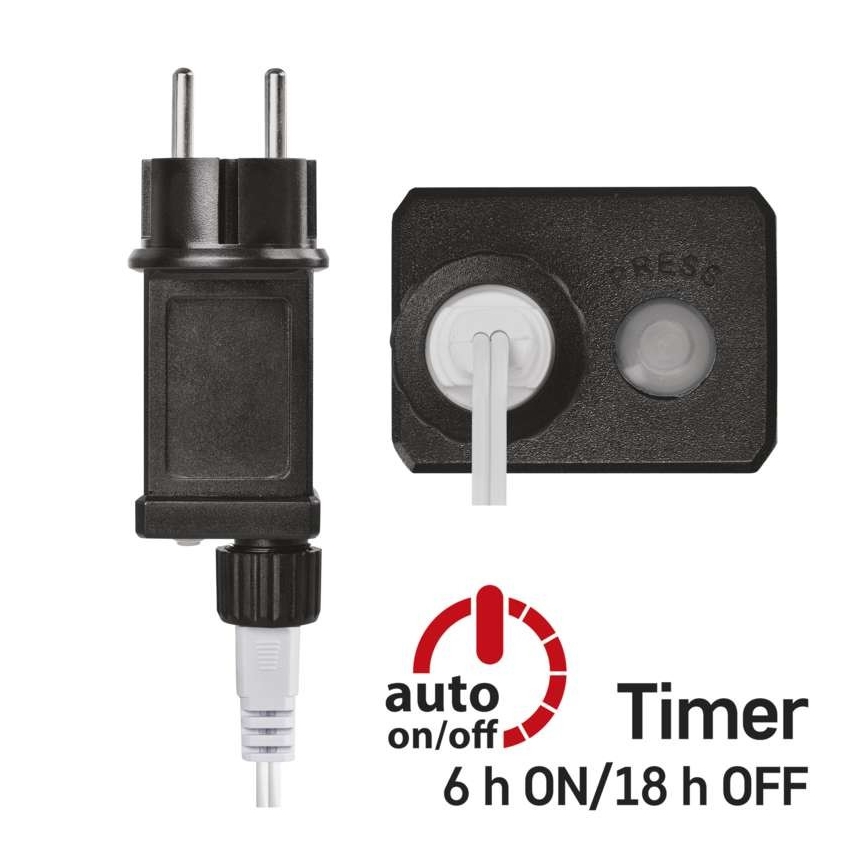 Ghirlandă LED pentru exterior, 40 LED, 9 m, IP44, alb rece