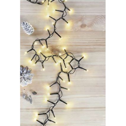 Ghirlandă LED pentru exterior, 400 LED/13 m, IP44, alb cald