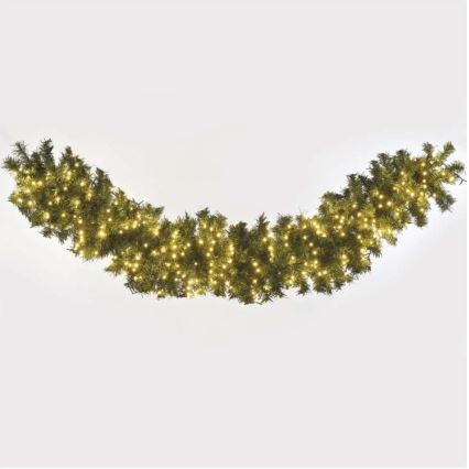 Ghirlandă LED pentru exterior, 400 LED/13 m, IP44, alb cald