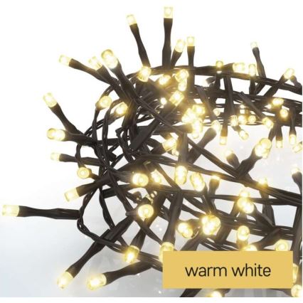 Ghirlandă LED pentru exterior, 400 LED/13 m, IP44, alb cald
