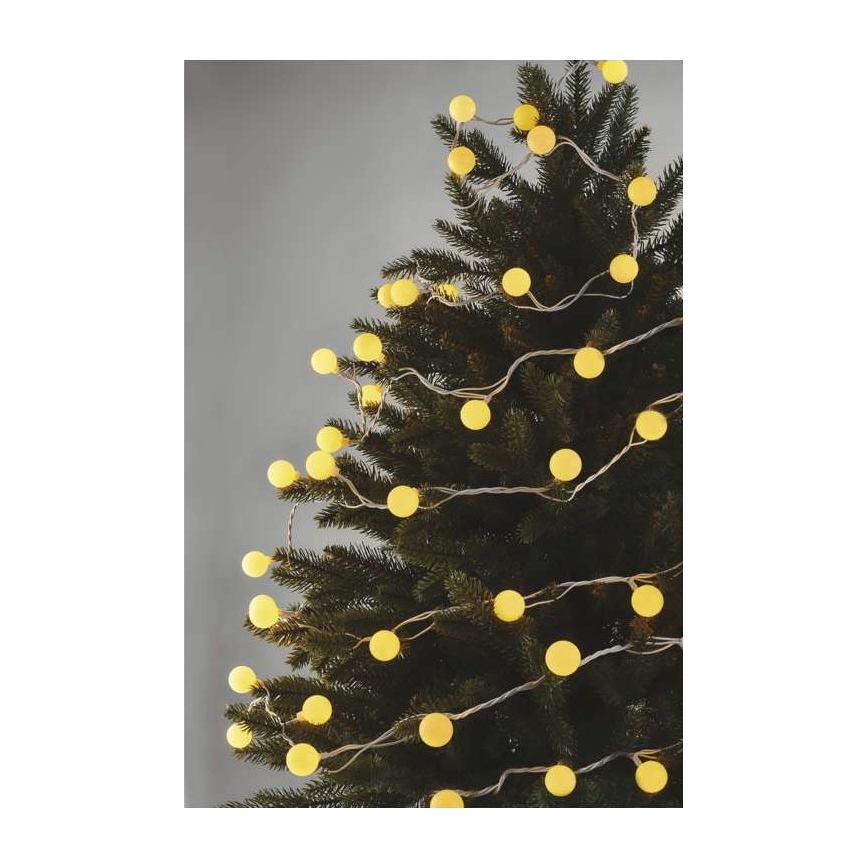 Ghirlandă LED pentru exterior, 40xLED/9m, IP44, alb cald