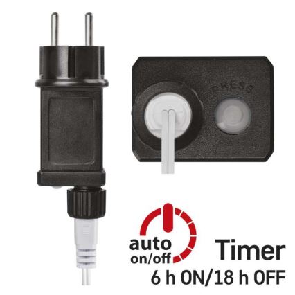 Ghirlandă LED pentru exterior, 40xLED/9m, IP44, alb cald