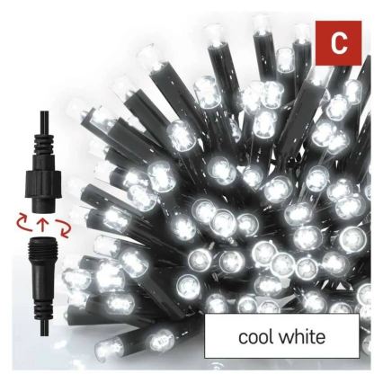 Ghirlandă LED pentru exterior 50xLED/3x0,4m IP44 alb rece