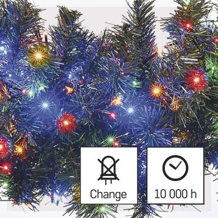 Ghirlandă LED pentru exterior 600xLED/17m IP44 multicolor