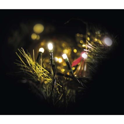 Ghirlandă LED pentru exterior, 80xLED/13m, IP44, alb cald