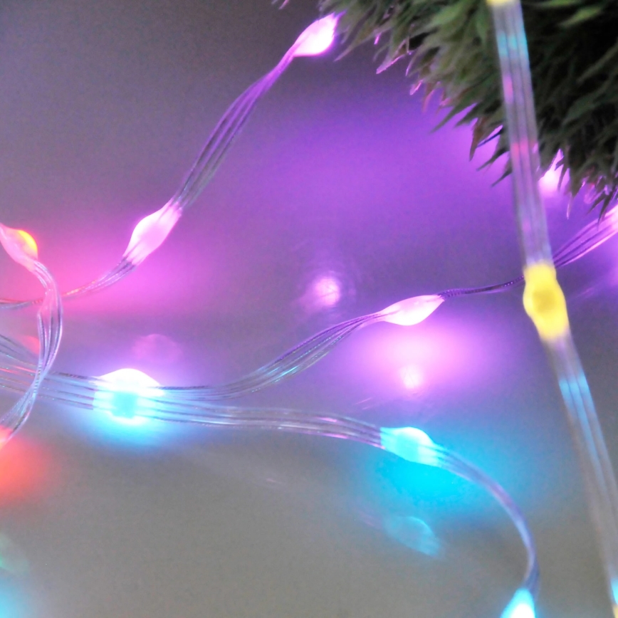 Ghirlandă LED RGB, 10 m, 10 W, 5 V, alimentare USB, cu telecomandă