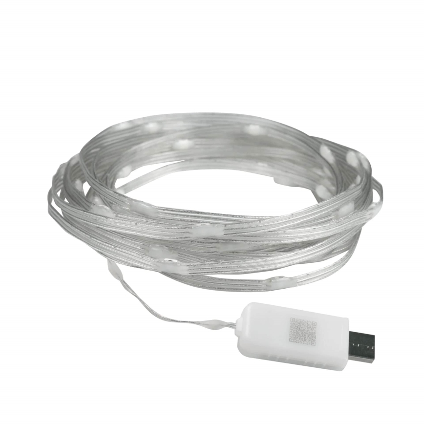 Ghirlandă LED RGB, 10 m, 10 W, 5 V, alimentare USB, cu telecomandă