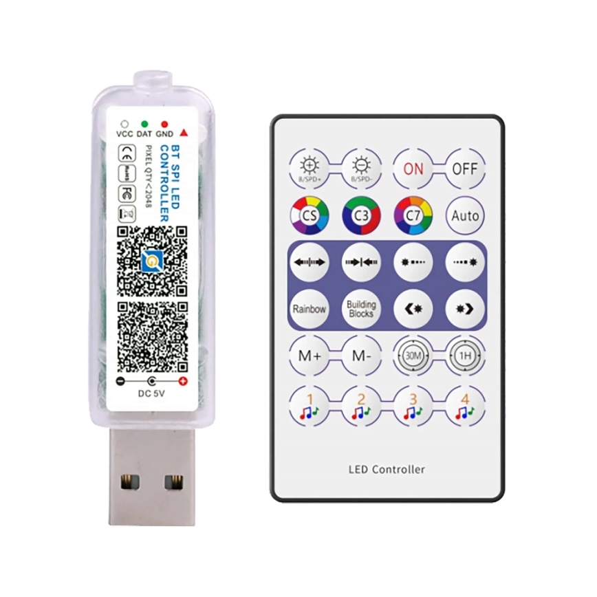 Ghirlandă LED RGB de Crăciun LED/10W/5V 10 m USB + telecomandă