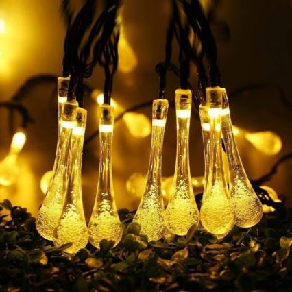 Ghirlandă LED solară cu senzor de amurg 20xLED/0,72W/1,2V 600 mAh 4,7m IP44