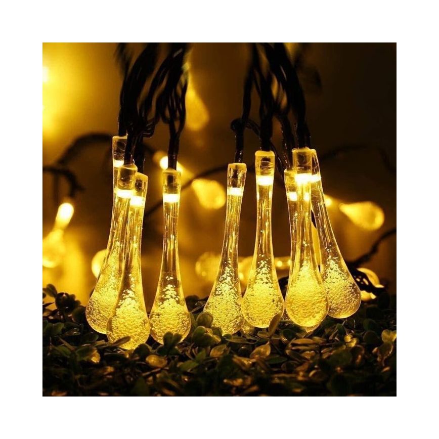 Ghirlandă LED solară cu senzor de amurg 20xLED/0,72W/1,2V 600 mAh 4,7m IP44