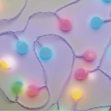 Ghirlandă lumini LED pentru exterior, 40 LED/9 m, IP44, multicolor