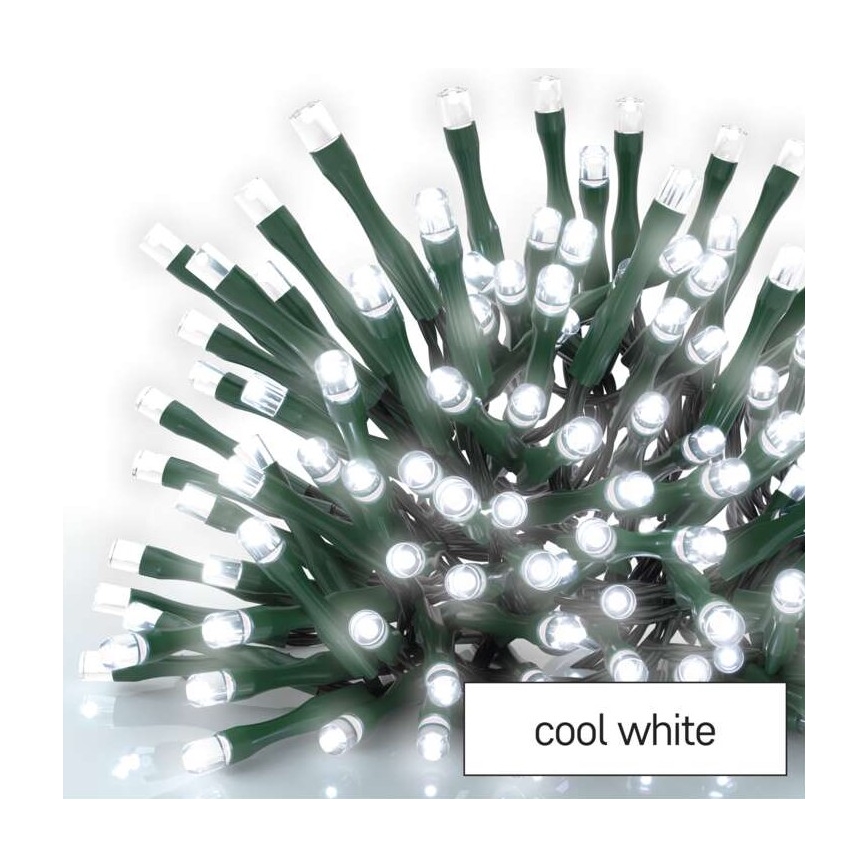 Ghirlandă lumini LED pentru exterior 40xLED/9m IP44, alb rece