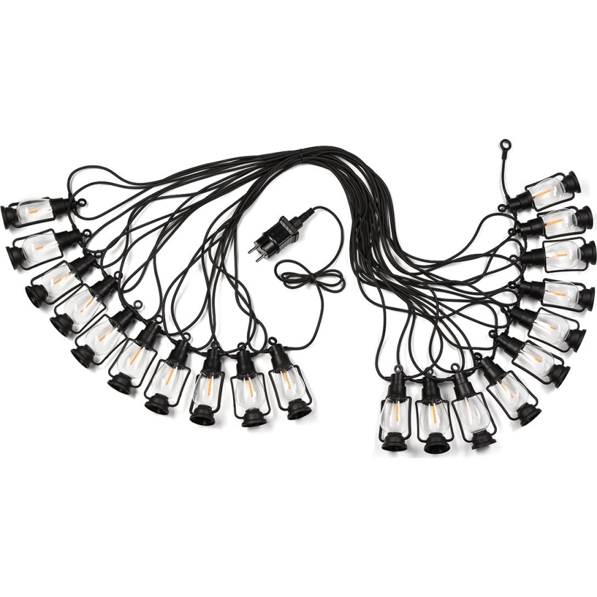 Ghirlandă luminoasă de exterior GIRLANDA, 20 LED, 20 m, IP44, alb cald