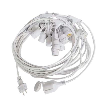 Ghirlandă luminoasă de exterior STRING, 15 x soclu E27, 40 W pe bec (max.), 230 V, 15 m, IP65