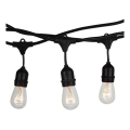 Ghirlandă luminoasă de exterior STRING 15m 15xE27/25W/230V IP54