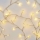 Ghirlandă luminoasă LED cu 100 LED, alimentare 3xAA, 2,7 m, alb cald