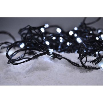 Ghirlandă luminoasă LED de exterior pentru Crăciun 100xLED/8 funcții IP44 13m alb rece