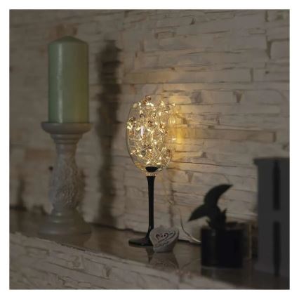 Ghirlandă luminoasă LED pentru Crăciun, 40 LED-uri, 1,5 m, alb cald, alimentare 3x AA