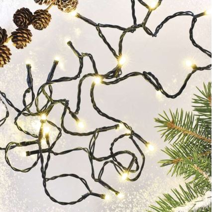 Ghirlandă luminoasă LED pentru exterior, 180 LED / 23 m, IP44, alb cald