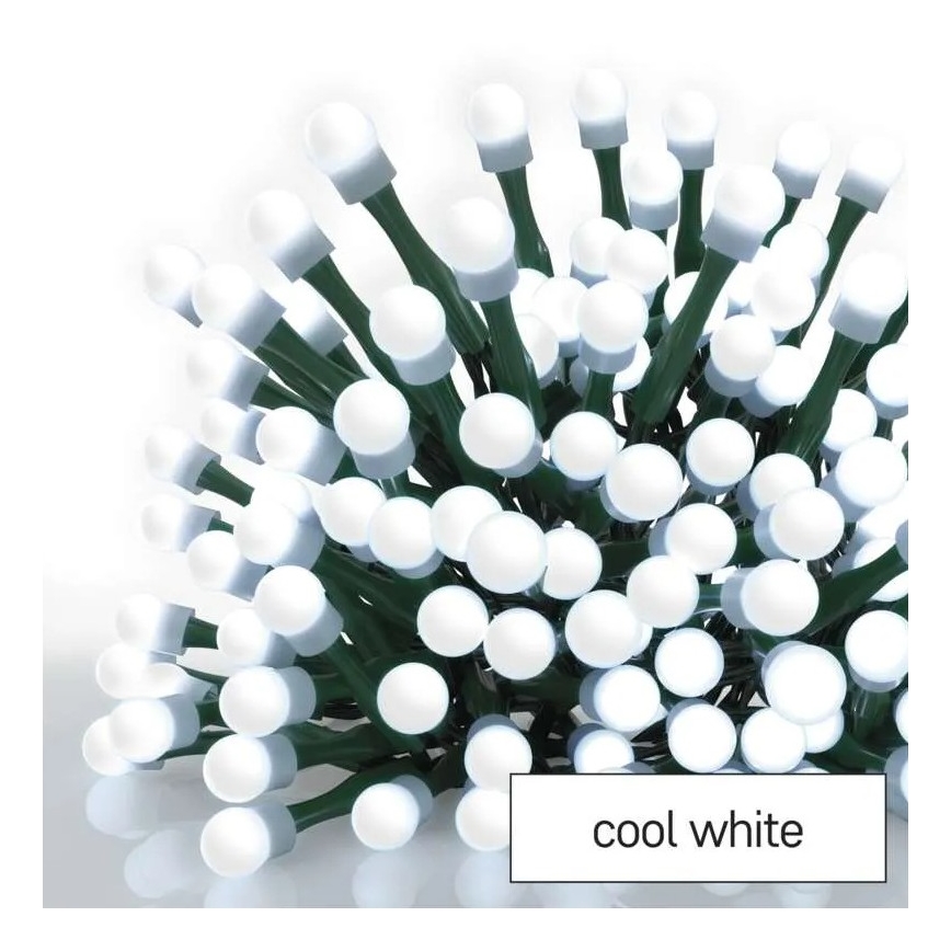 Ghirlandă luminoasă LED pentru exterior, 480 LED, 8 funcții, 53 m, alb rece, IP44