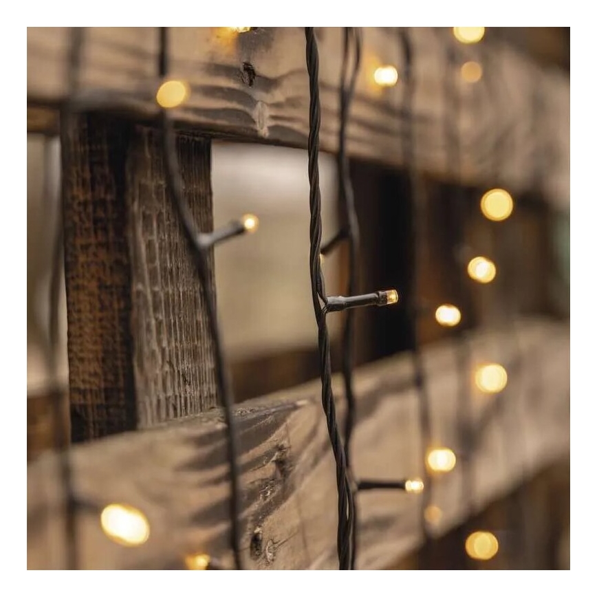 Ghirlandă luminoasă LED pentru exterior, 5 m, 50 LED, IP44, alb cald