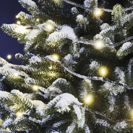 Ghirlandă luminoasă LED pentru exterior, 5 m, 50 LED, IP44, alb cald