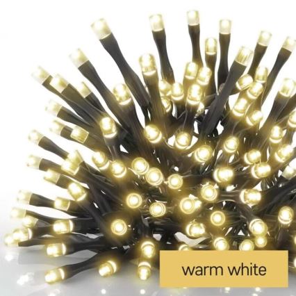 Ghirlandă luminoasă LED pentru exterior, 5 m, 50 LED, IP44, alb cald