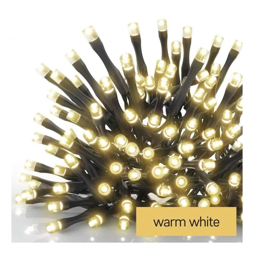 Ghirlandă luminoasă LED pentru exterior, 5 m, 50 LED, IP44, alb cald