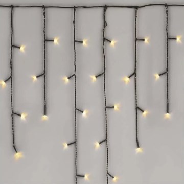 Ghirlandă luminoasă LED pentru exterior de Crăciun 100xLED/2,5x0,9m IP44 alb cald