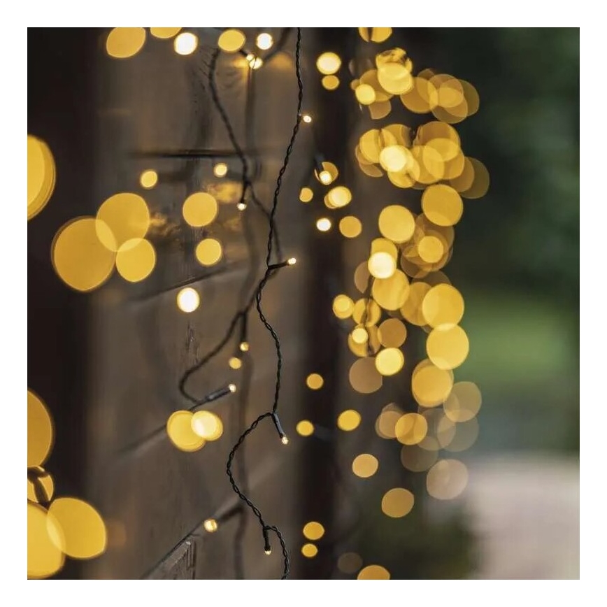 Ghirlandă luminoasă LED pentru exterior de Crăciun 100xLED/2,5x0,9m IP44 alb cald