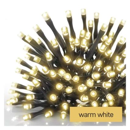 Ghirlandă luminoasă LED pentru exterior de Crăciun 100xLED/2,5x0,9m IP44 alb cald