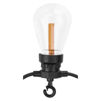 Ghirlandă solară decorativă cu 10 LED-uri, 0,6 W/1,2 V, 4,5 m, IP44, 800 mAh